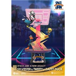 Space JamSylvester & Tweety & Daffy Duck New Version D-Stage Diorama 15 cm