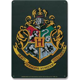 Hogwarts Logo Tin Skilt 15 x 21 cm