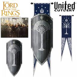 Lord Of The RingsGondorian Shield with Flag Replica 1/1 113 cm