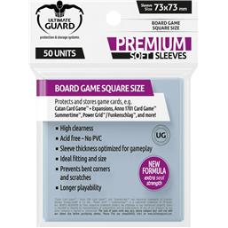 Premium Soft Sleeves for Board Game Cards Square (50)
