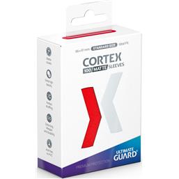 Cortex Sleeves Standard Size Matte Red (100)