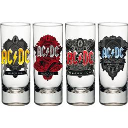AC/DCAC/DC Shotglass 4-Pack Black Ice