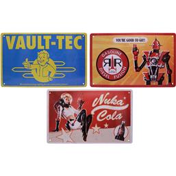 Fallout Tin Signs 3 Pack Brands