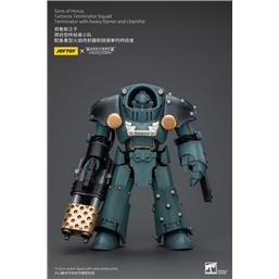 WarhammerTartaros Terminator Squad Terminator With Heavy Flamer And Chainfist Action Figure 1/18 12 cm