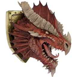 Ancient Red Dragon Trophy Plaque - Limited Edition Life-Size Replica Foam Figure