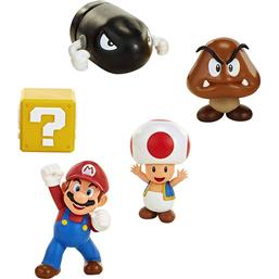 Super Mario Bros.World of Nintendo Mini Figure 5-Pack New Super Mario Bros. U Acorn Plains 6 cm