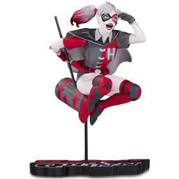 Harley Quinn Red, White & Black Statue by Guillem March 18 cm