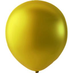 Diverse: Guld metallic Kæmpe ballon 76 cm 10 styk