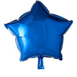 Blå Stjerne Folie Ballon 46 cm