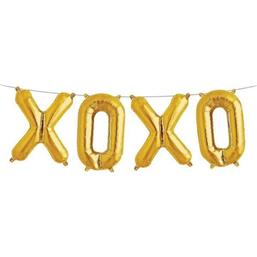 XOXO Folie ballon Guld 41 cm