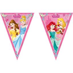 Disney Prinsesser flagbanner med 9 Flag 230 cm