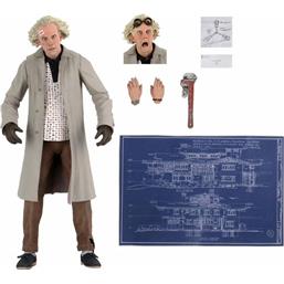 Ultimate Doc Brown Action Figure 18 cm