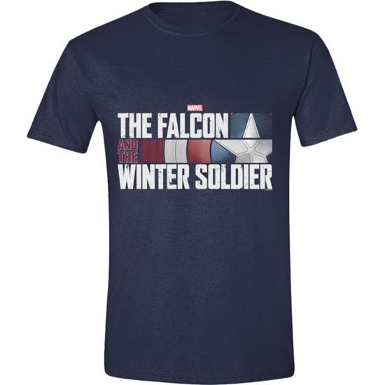Falcon and the Winter Soldier : Falcon and the Winter Soldier Logo T-Shirt (Navy BLue)
