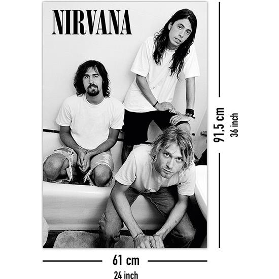 Nirvana: Nirvana Sort Og Hvid Poster