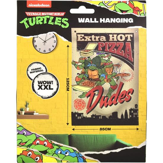 Ninja Turtles: Extra Hot Pizza Dudes Væg Banner 125 x 85 cm