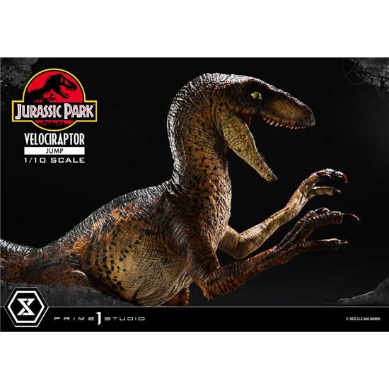 Jurassic Park & World: Velociraptor Jump Prime Collectibles Statue 1/10 21 cm