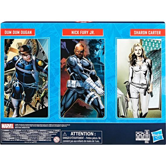 Marvel: S.H.I.E.L.D. Dum Dum Dugan, Nick Fury Jr. & Sharon Carter Marvel Legends Action Figure 3-Pack 15 cm