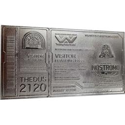 Alien: Nostromo Ticket (silver plated) Replica Limited Edition