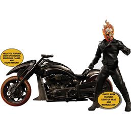 Ghost RiderGhost Rider Action Figure on Hell Cycle with Sound & Light Up 1/12