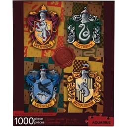 Harry PotterKollegier Emblem Puslespil (1000 brikker)