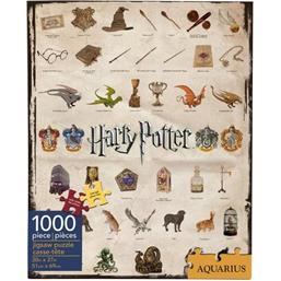 Hogwarts Ikoner Puslespil (1000 brikker)
