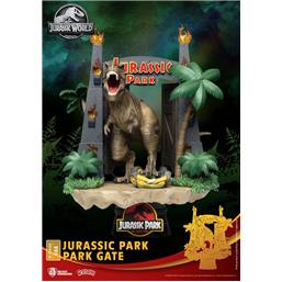 Jurassic Park & WorldPark Gate D-Stage PVC Diorama 15 cm
