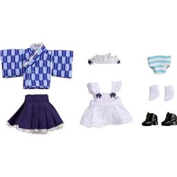 Original CharacterOutfit Set Japanese-Style Maid Blue Parts for Nendoroid Doll Figures 
