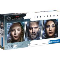 Witcher: Faces Panorama Puslespil 1000 pieces