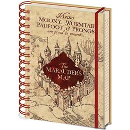 Harry Potter Notebook A5 Marauders Map