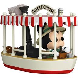 DisneySkipper Mickey w/Boat (Jungle Cruise) POP! Rides Vinyl Figur 15 cm
