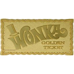 Willy Wonka & the Chocolate Factory Replica Mini Golden Ticket (gold plated)