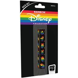 Disney: Disney Rainbow Terninger 6 styk