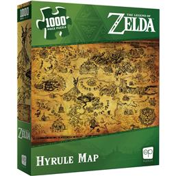 Zelda: Hyrule Map Puslespil (1000 pieces)