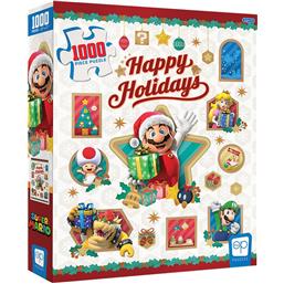 Super Mario Bros.: Happy Holidays Puslespil (1000 pieces)
