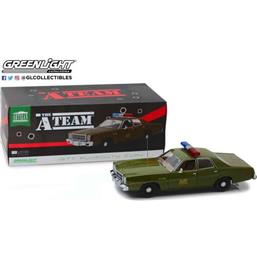 A-Team: 1977 Plymouth Fury U.S. Army Police Colonel Roderick Decker 1/18 Model