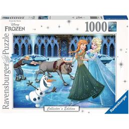 Anna, Elsa, Kristoff, Olaf and Sven Collector's Edition Puslespil (1000 brikker)