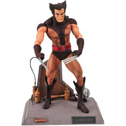 Wolverine Unmasked Brown Costume Marvel Select Action Figure 18 cm