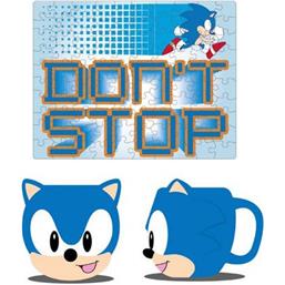 Sonic The Hedgehog: Krus & Puslespil Set
