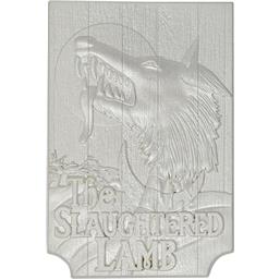 American WerewolfAn American Werewolf in London Replica Slaughtered Lamb Pub Sign (silver plated)