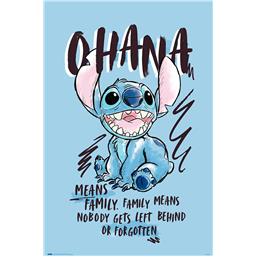 Stitch Ohana Plakat