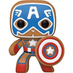 Gingerbread Captain America POP! Holiday Vinyl Figur (#933)