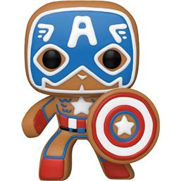 MarvelGingerbread Captain America POP! Holiday Vinyl Figur (#933)