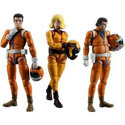 Earth Federation Force Action Figure 3-Pack 10 cm