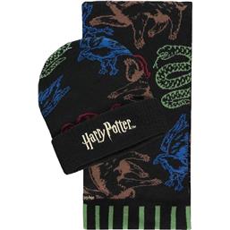 Hogwarts Houses Farvet Hue og Halstørklæde