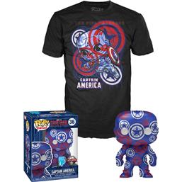 Captain America Art Series POP! & Tee Box