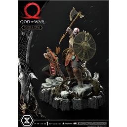 Kratos and Atreus in the Valkyrie Premium Masterline Series Statue 72 cm