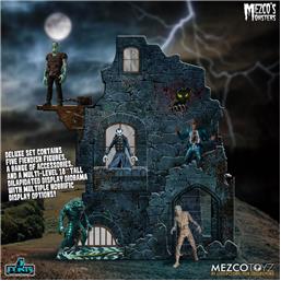 Frankenstein: Tower of Fear Deluxe Set (Mezco's Monsters) Action Figures 9 cm