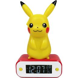 Pikachu Vækkeur med Lys 22 cm
