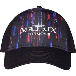 Blue and Red Coding Curved Bill Cap