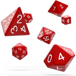 Dice RPG Set Solid - Red (7)